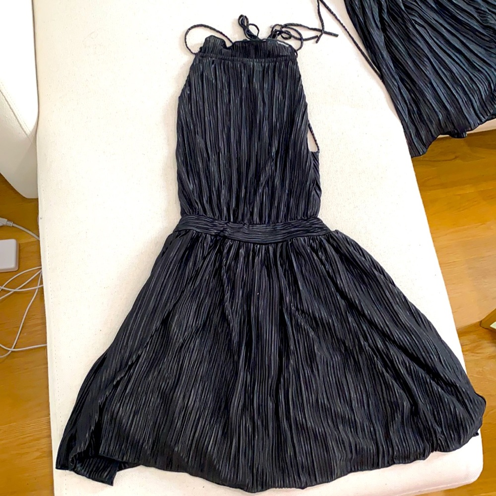 Lucy in the Sky Sara Halter Pleated Chiffon Dress